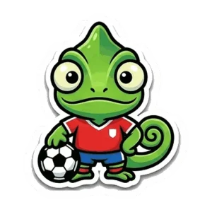 Le caméléon footballeur